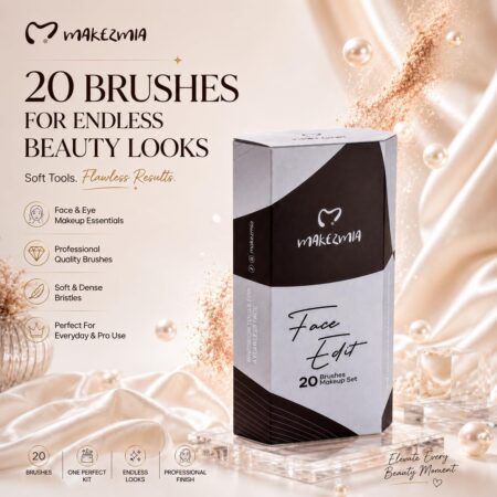 MAKEZMIA Face Edit 20 Brushes Makeup Set