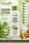 Maxglow Cleansing Lotion with Aloe Vera & Milk Protein