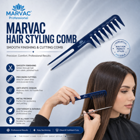 Marvac Hair Styling Comb Smooth Finishing & Cutting Comb