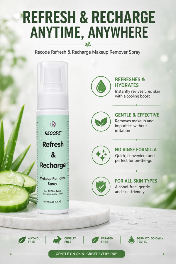 Recode Refresh & Recharge Makeup Remover Spray 100 ML