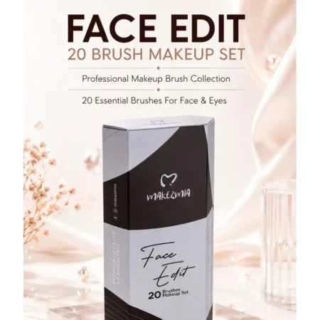 Makezmia Face Edit 20 Pcs Makeup Brush Set