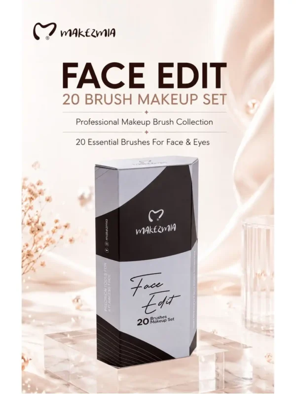 MAKEZMIA Face Edit 20 Brushes Makeup Set