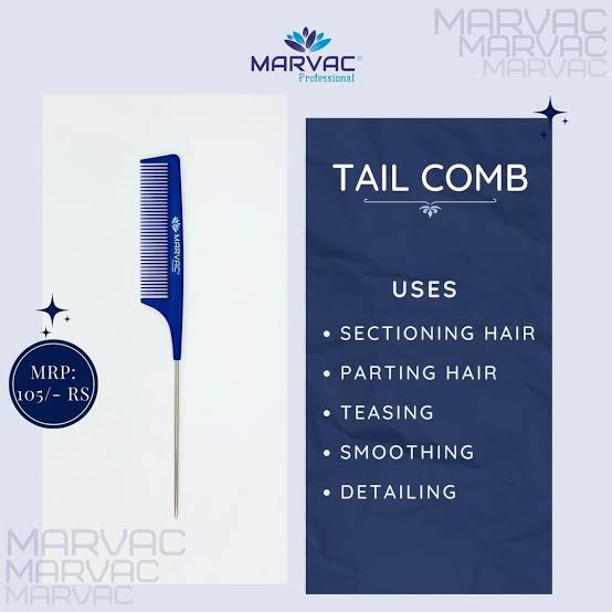 Marvac Rat Tail Comb for Hair Styling
