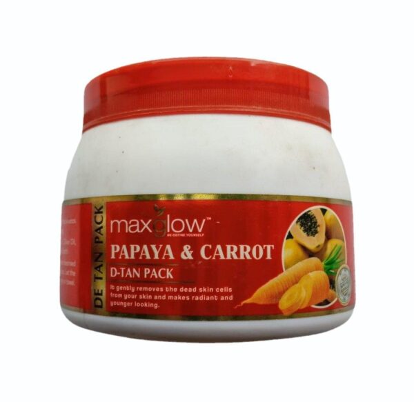maxglow papaya & carrot d tan pack