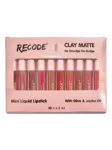 Recode Clay Matte Liquid Lipsticks 10Pcs