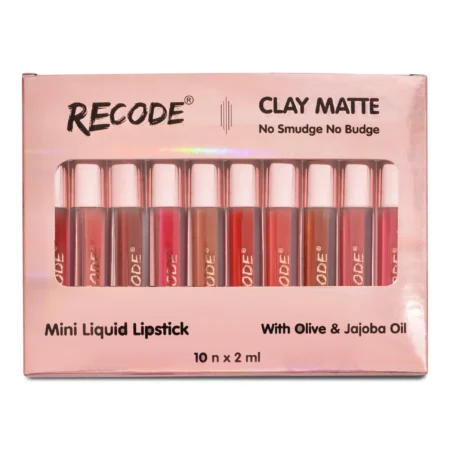 Recode Clay Matte Liquid Lipsticks 10Pcs