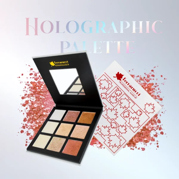 Ferrarucci Holographic highlighter Palette