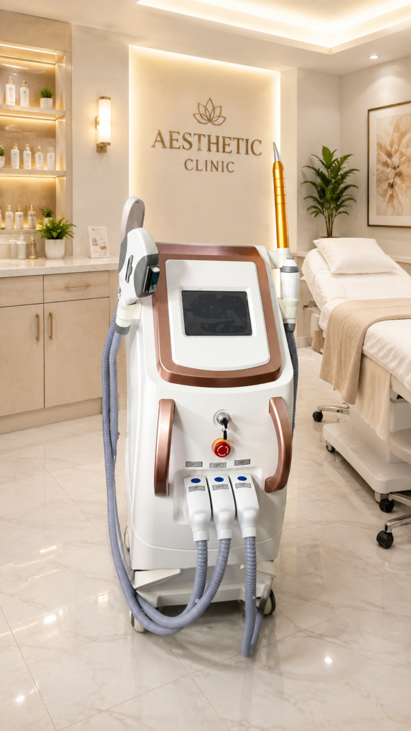4-in-1 Clinical IPL Laser Machine with Nd:YAG, Pico & RF